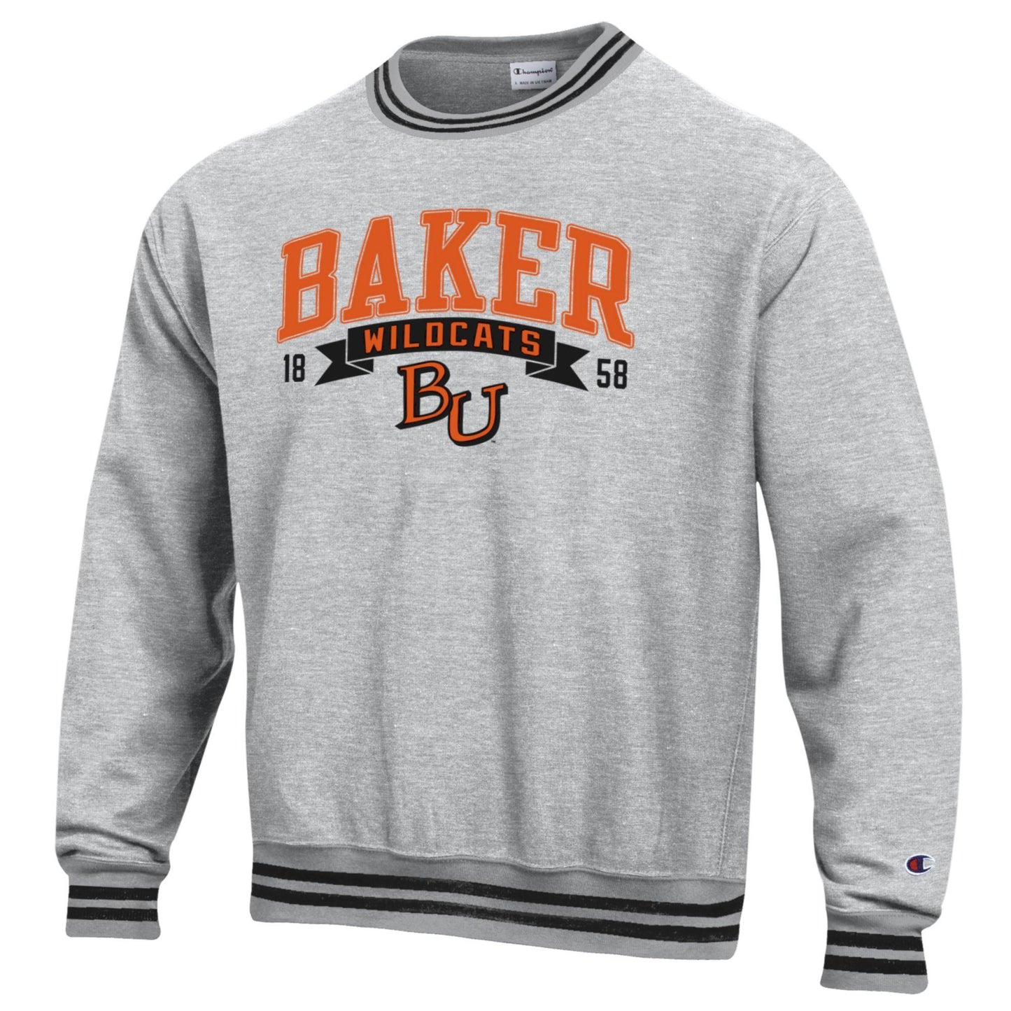 Baker BU Reverse Weave Yarn Dye Rib Crew