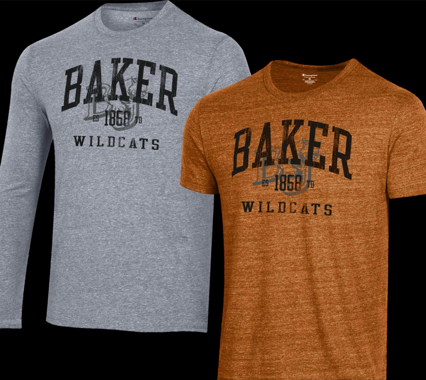 Baker Wildcats Champion Tri-Blend Tee