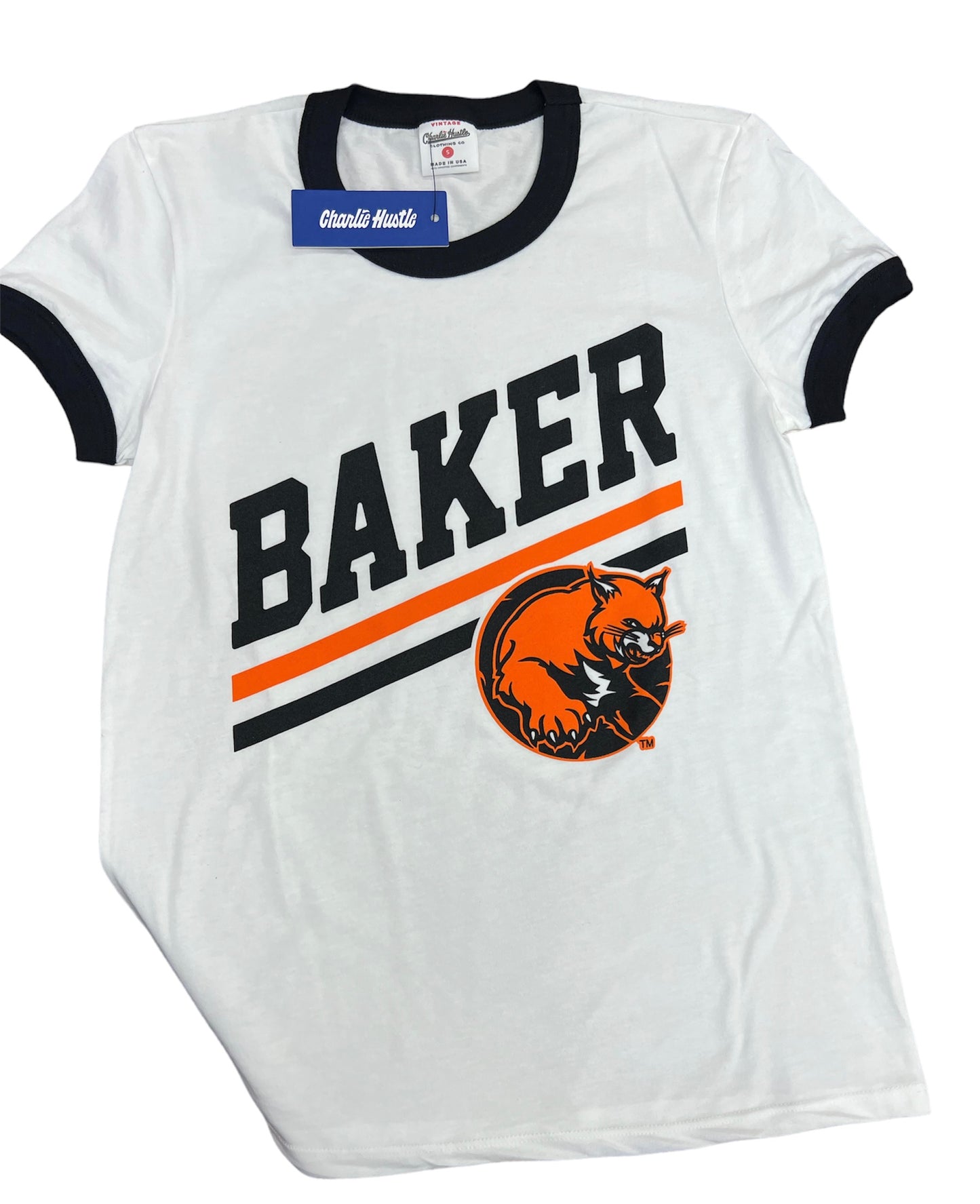 Last Call* Charlie Hustle Baker Sidelines Women's Ringer