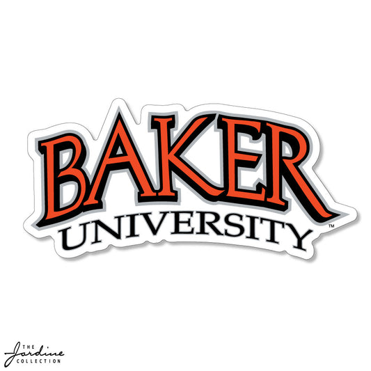 Baker University Textured Sticker