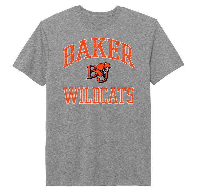 Baker BU Wildcats Vintage Tee