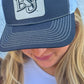 BU Leather Patch Trucker Hat