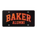 Alumni Acrylic License Plate - Black