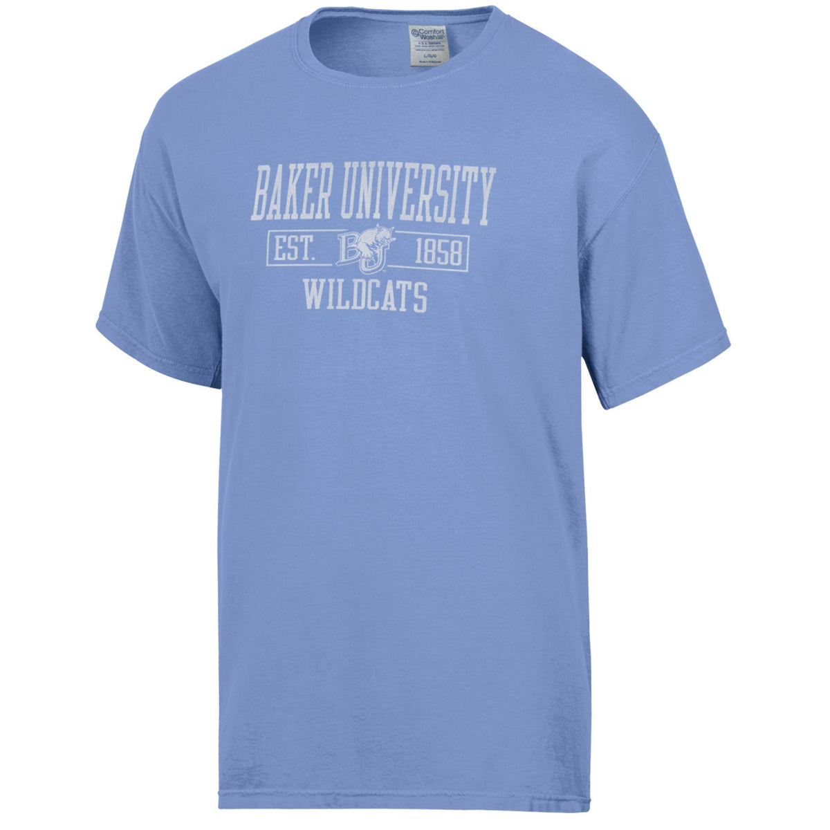 Baker University 1858 Comfort Wash Tee