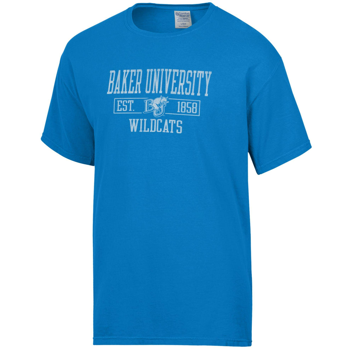 Baker University 1858 Comfort Wash Tee