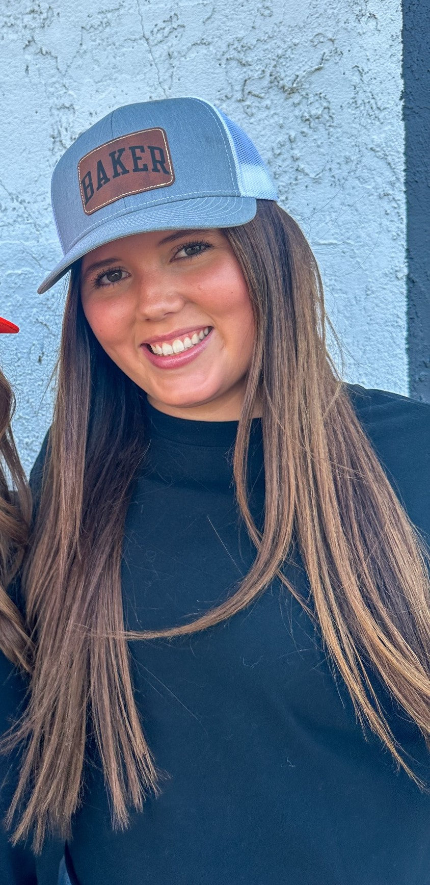 Baker Leather Patch Trucker Hat