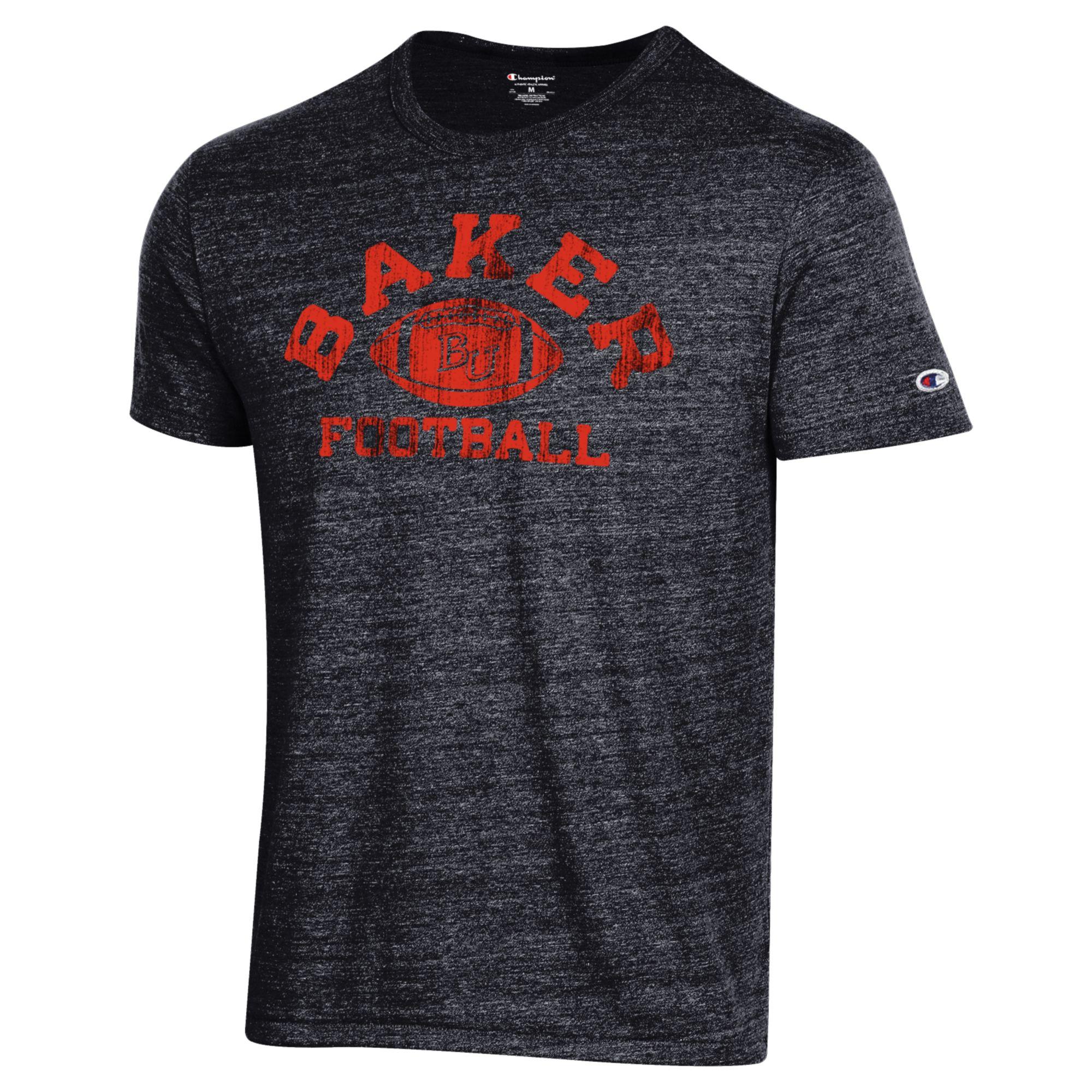 Last Call!* Champion Baker Football Tri-blend Tee