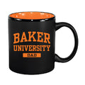 11 oz. Black/Orange Hilo Bistro Dad Coffee Cup