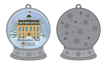 Pewter Snow Globe Ornament - Parmenter