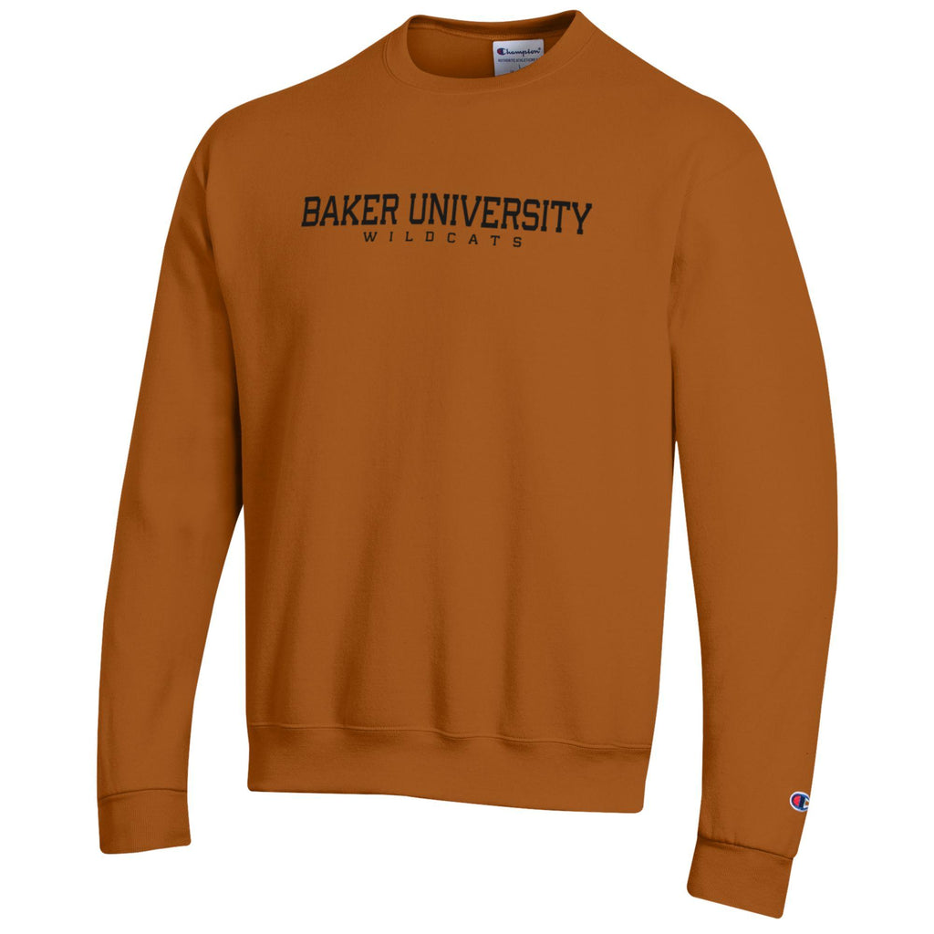 Baker University Embroidered Powerblend Fleece Crew