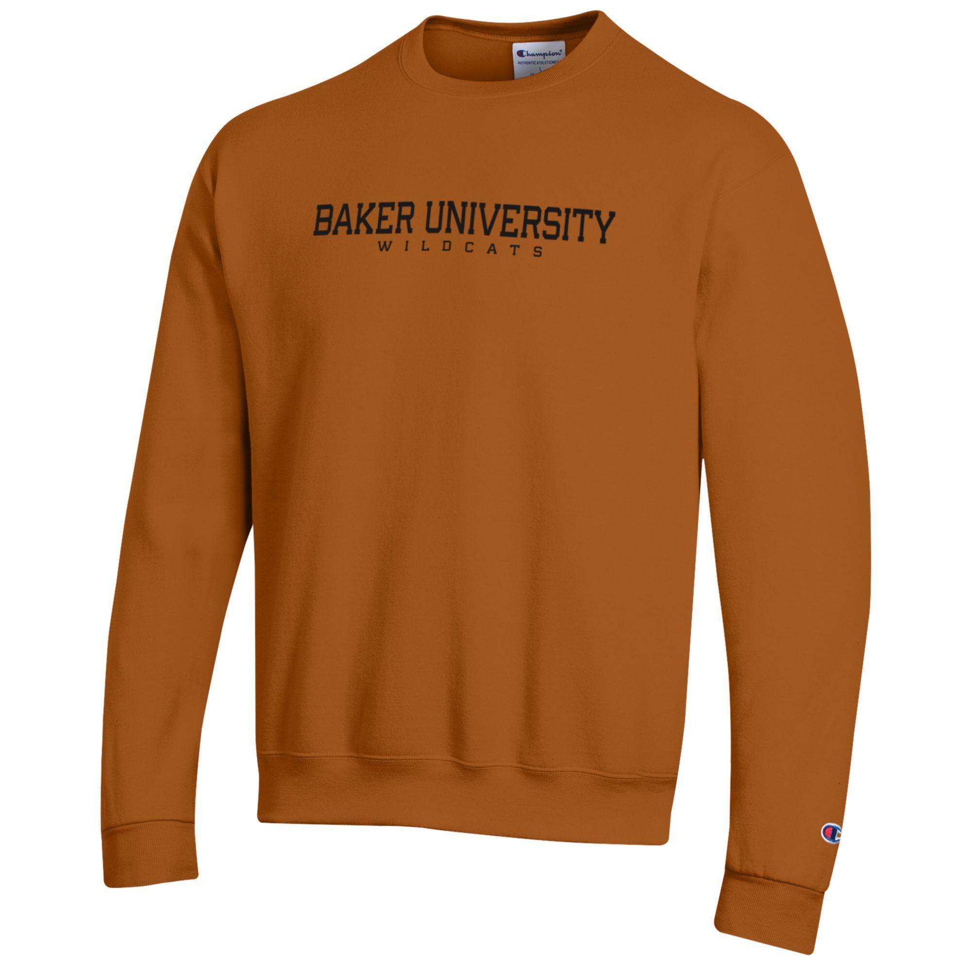 Baker University Embroidered Powerblend Fleece Crew