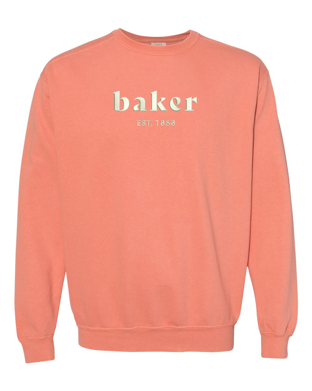Last Call!* Baker Embroidered Comfort Colors Crewneck