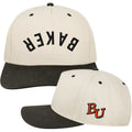 Upside Down Baker Heritage Twill Adjustable Hat-Black/Stone