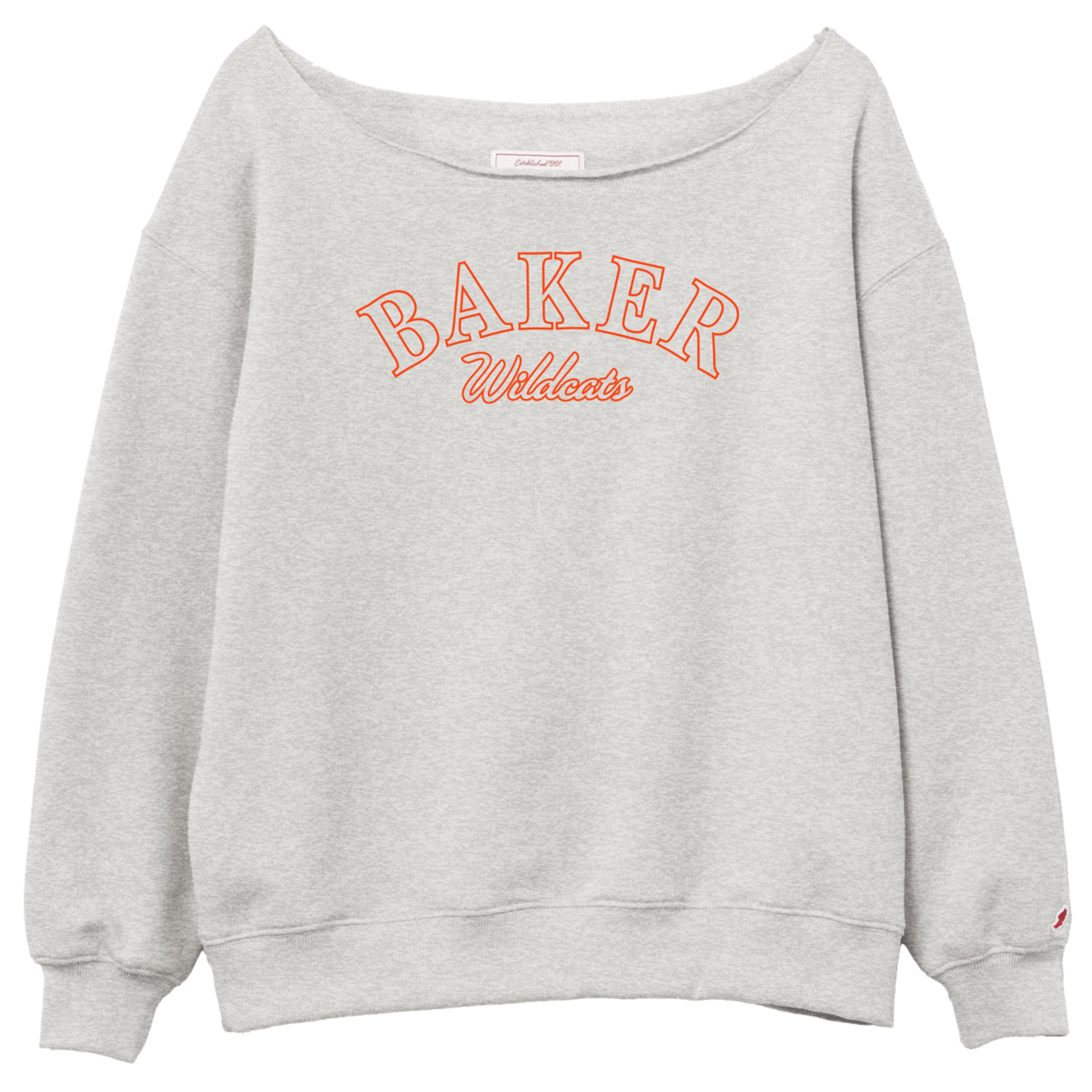 Baker Wildcats Tiffany Off-Shoulder Fleece