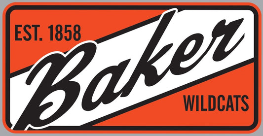 Baker Retro License Plate
