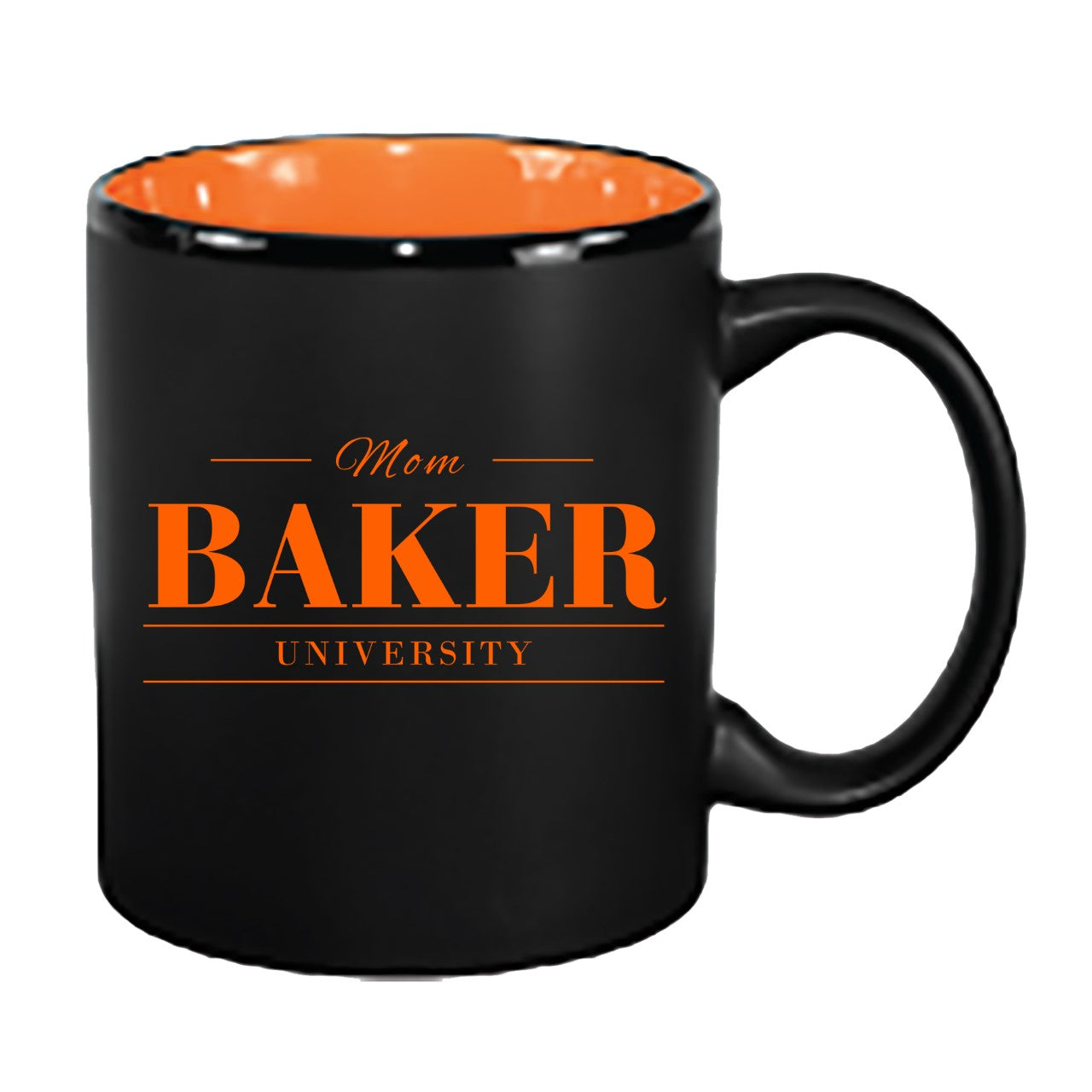 11oz Black/Orange Hilo MOM Coffee Cup