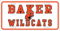 Baker Wildcats License Plate