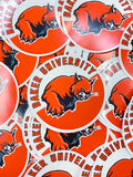 Large Wildcat Circle Sticker